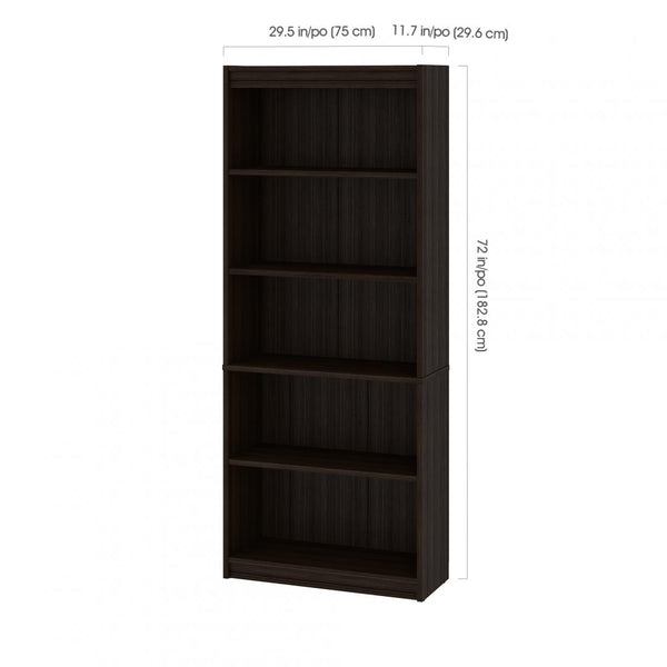 65W U-Shaped Desk with Hutch, Lateral File Cabinet, and Bookcase