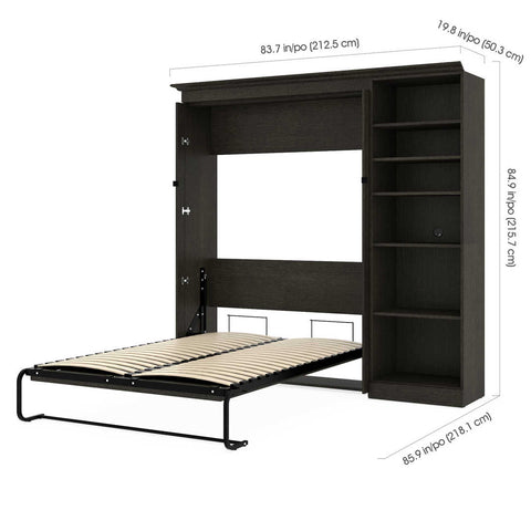 Full Murphy Bed with Shelves (89W)