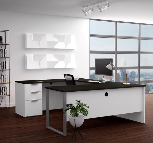 72W U-Shaped Executive Desk with Pedestal