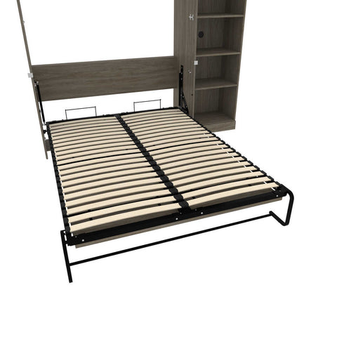 Grand lit escamotable avec tablettes (92L)