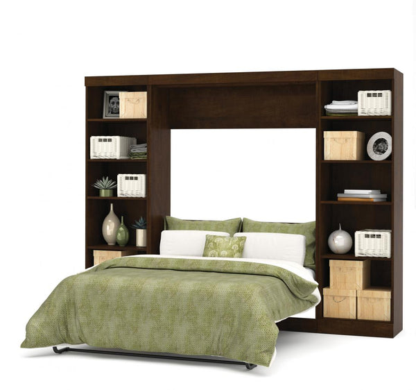 Full Murphy Bed with 2 Shelving Units (109W)