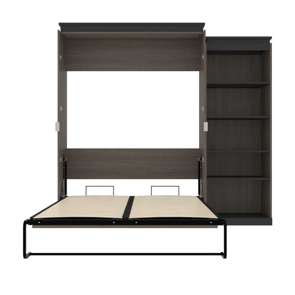Queen Murphy Bed with Shelving Unit (95W)
