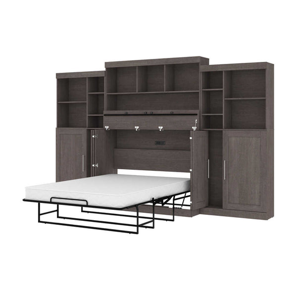 Full Cabinet Bed with Mattress and Upper Storage (133W)