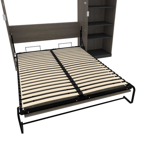 Grand lit escamotable avec étagère (97L)