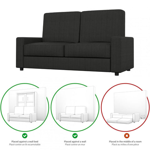 Sofa for Full Murphy Bed (no backrest)