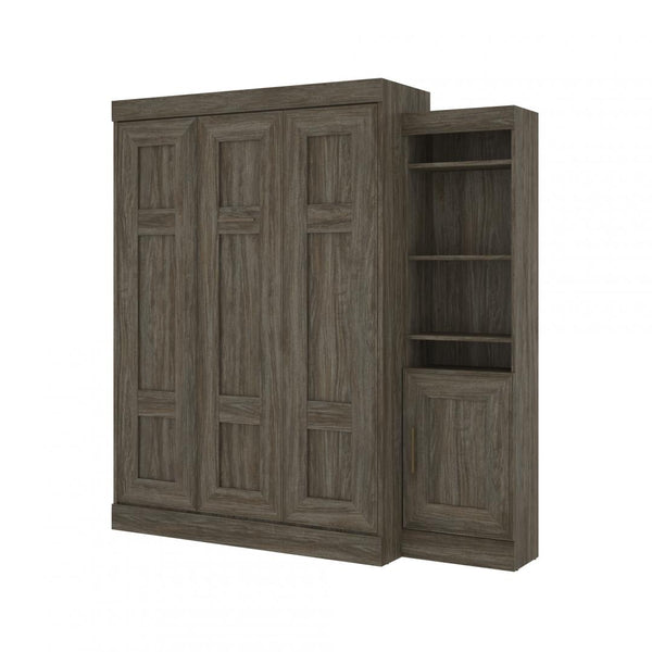 Full Murphy Bed with Storage Cabinet (81W)