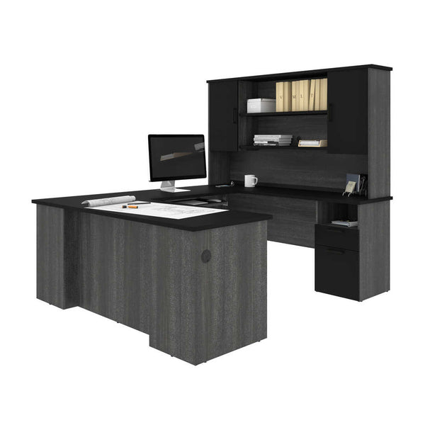 U or L-Shaped Executive Desk with Hutch