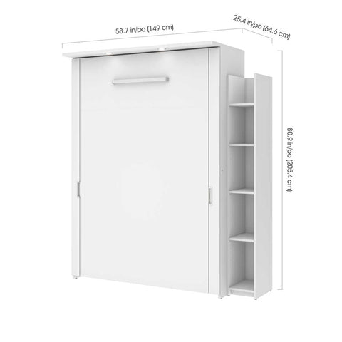 Full Murphy Bed with Shelving Unit (69W)