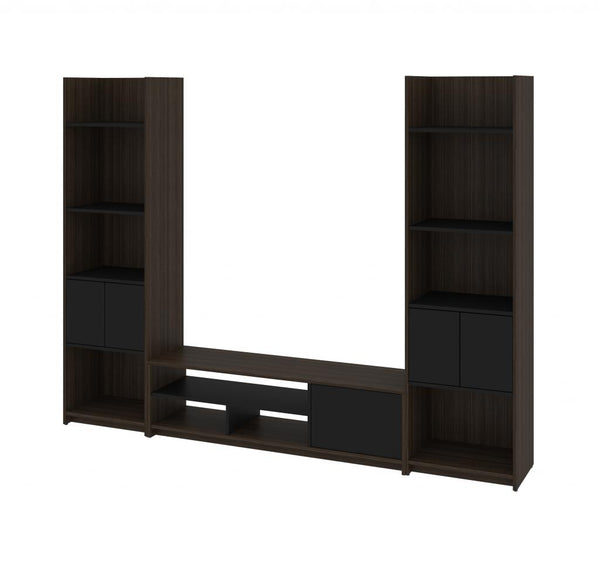 TV Stand with 2 Shelving Units