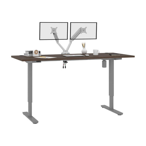 72W x 30D Standing Desk with Dual Monitor Arm