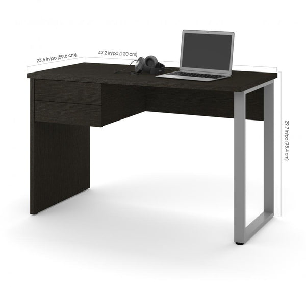 48W Small Table Desk with U-Shaped Metal Leg