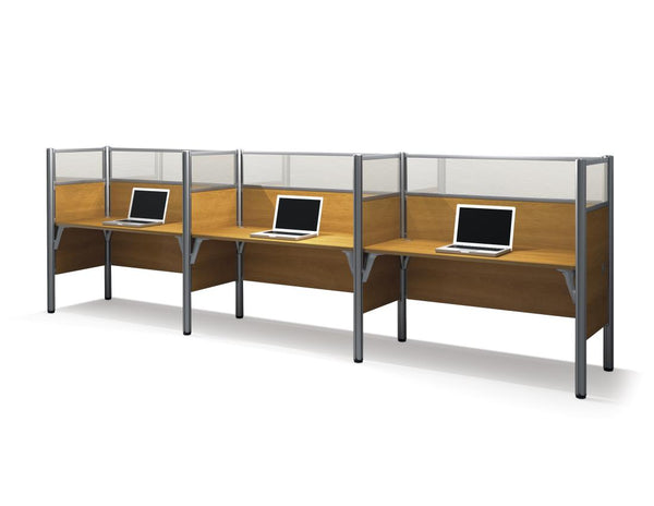 3-Person Office Cubicles with High Privacy Panels