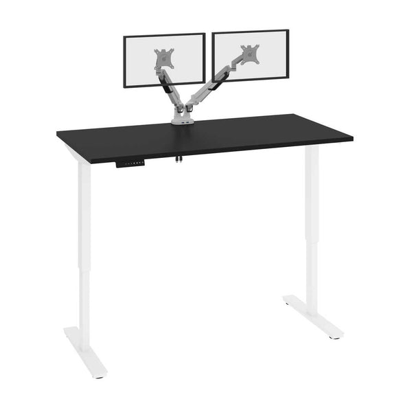 60W x 30D Electric Standing Desk with Monitor Arms