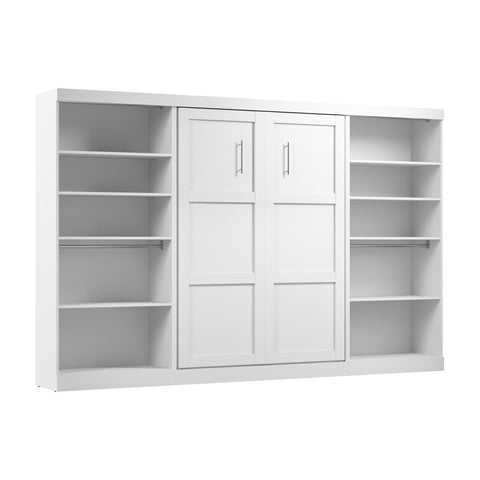 Full Murphy Bed with 2 Shelving Units (131W)