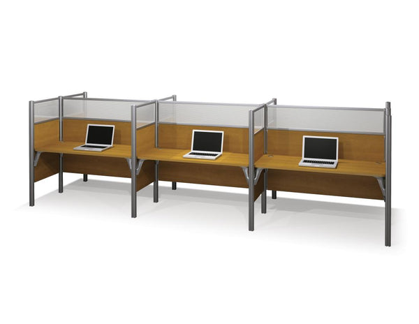 6-Person Office Cubicles with High Privacy Panels