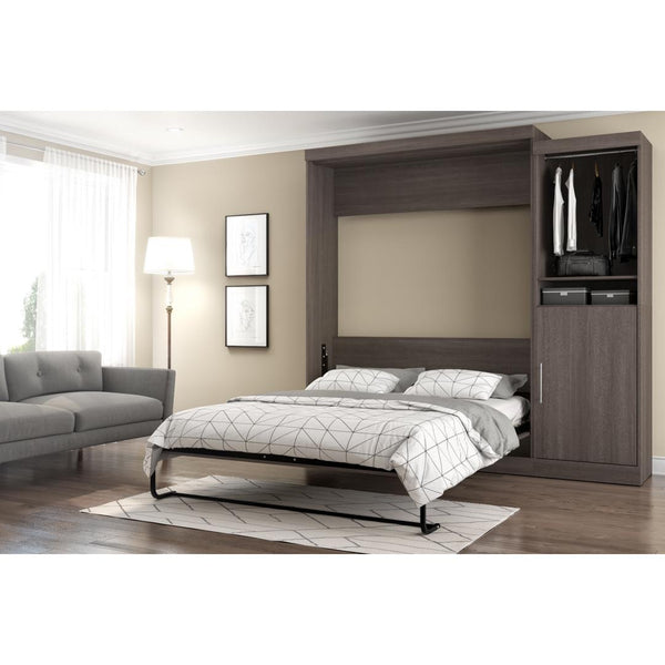 Grand lit escamotable avec organisateur de garde-robe avec portes (90L)