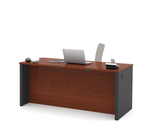 Executive desk with dual half pedestals