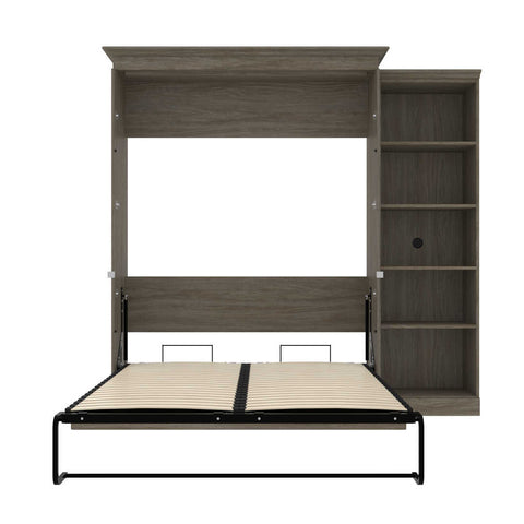 Queen Murphy Bed with Shelves (92W)