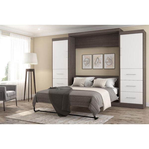 Queen Murphy Bed with 2 Wardrobes (115W)