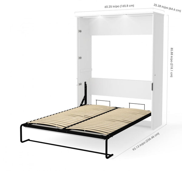 Grand lit escamotable avec armoire (91L)