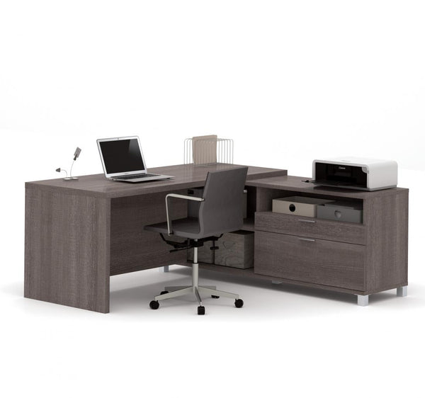 72W L-Shaped Office Desk