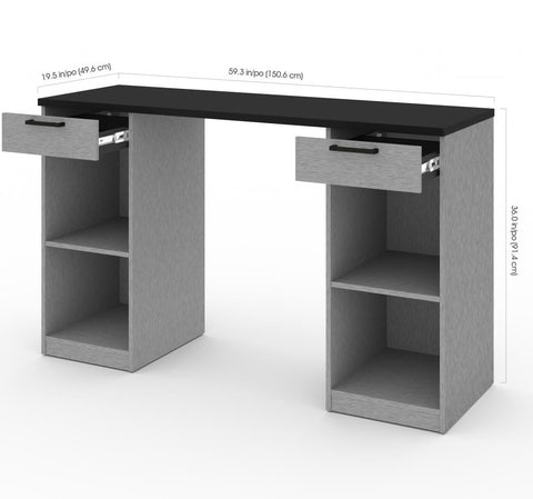 2-Drawer Workbench with Open Storage