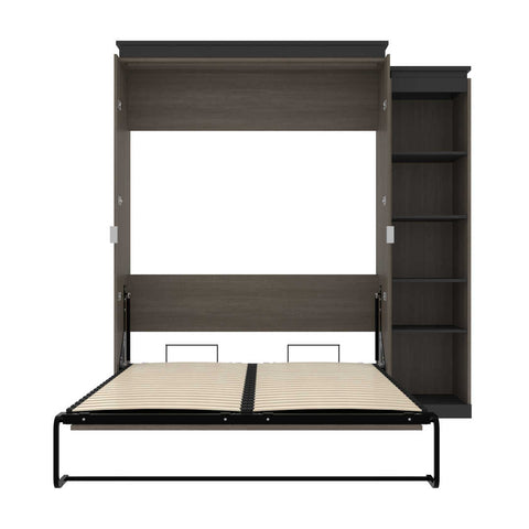 Queen Murphy Bed with Shelves (87W)