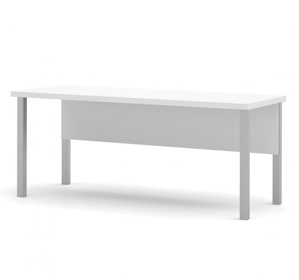 72W Table Desk with Square Metal Legs