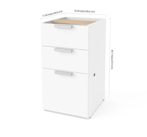 Add-On Pedestal with 3 Drawers
