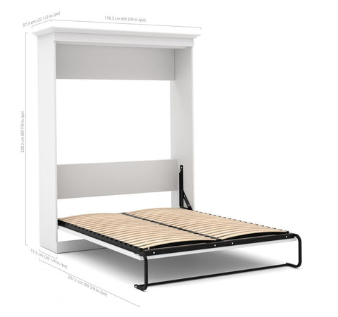 Grand lit escamotable et organisateur de garde-robe avec tiroirs (103L)