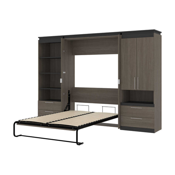 Full Murphy Bed and Multifunctional Storage with Drawers (119W)