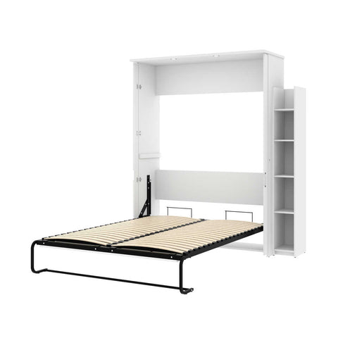 Queen Murphy Bed with Shelving Unit (76W)