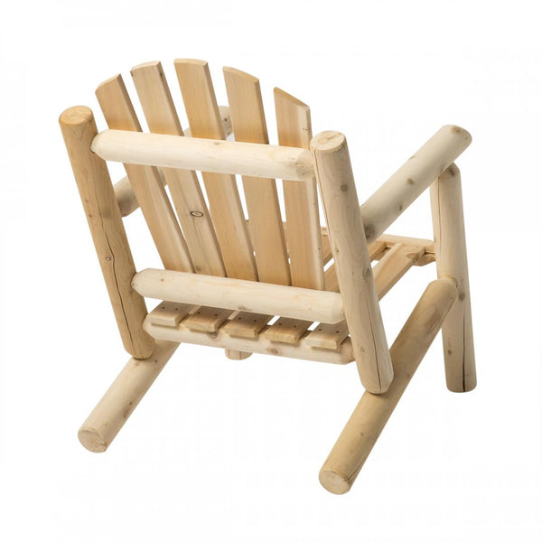 Chaise en cèdre blanc avec appuis-bras
