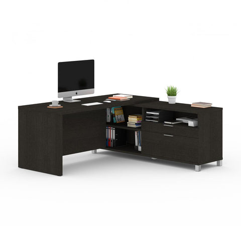 72W L-Shaped Office Desk