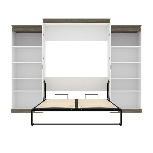 Queen Murphy Bed with 2 Shelving Units (125W)