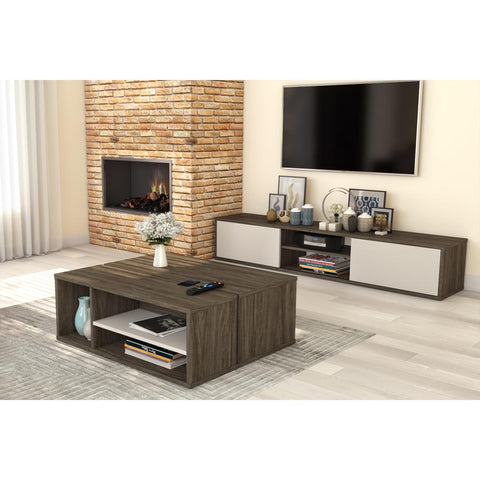 2-Piece Set including a TV stand and a Coffee table